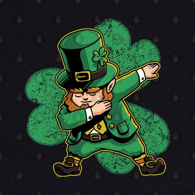 Dabechaun Leprechaun Dabbing St Patricks Day Green Shirt II by vo_maria